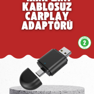 Kablosuz CarPlay Dönüştürücü – Akıllı Tak & Çalıştır Araç Adaptörü