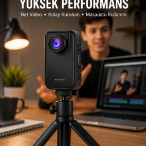 Günlük Kullanıma Uygun Mini Video Kamera Vlog Çekimleri İçin Yeni Nesil