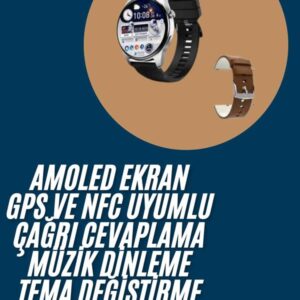 2025 Model Akıllı Saat Titreşimli Uyku ve Sağlık Takibi NFC ve GPS Uyumlu