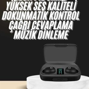 Kablosuz Dijital Göstergeli Çağrı Cevaplayabilen TWS 5.0 Bluetooth Kulaklık