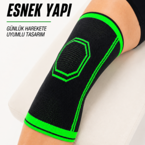 Sporcu Dizlik Esnek Örme Diz Koruyucu Nefes Alan Hafif ve Konforlu Tasarım