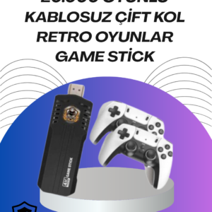Kablosuz Retro Oyun Konsolu – Binlerce Oyun ve HD Görüntü ile Keyifli Oyun Deneyimi