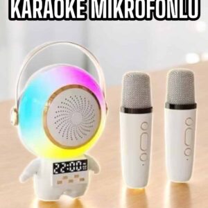 Çocuklara Özel Kablosuz Bluetooth Bağlantılı Karaoke Mikrofon