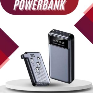 4 Çıkışlı 20.000 Mah Powerbank Uzun Pil Ömürlü Taşınabilir