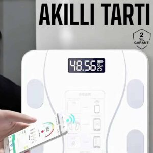 Tartı Baskül Dijital Elektronik Tartı Vücut Analiz Wifi Akıllı Yağ Ölçer
