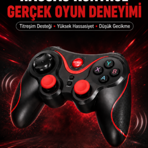 Profesyonel Oyuncu Kablosuz Gamepad Çoklu Cihaz Desteği