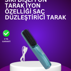 İyon Teknolojili Düzleştirici Tarak – 20 Saniyede Isınır