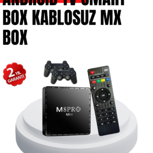 M8Pro 2GB RAM + 64GB Retro Oyunlu TV Box
