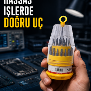 Kompakt Tornavida Seti Elektronik Cihaz Tamiri İçin