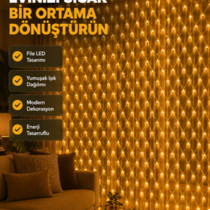 Ağ Şeklinde LED File Işık Dekoratif Ortam Aydınlatma Bahçe Balkon Süsü