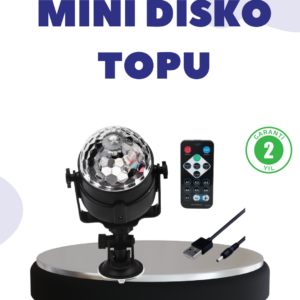 Ses Duyarlı Mini Disko Küre Lamba
