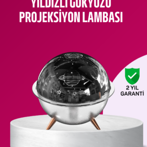 Uzay Temalı Projeksiyonlu Nemlendirici USB Güçlü Gece Lambası