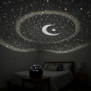 Fişli Yıldız Projektör Gece Lambası Müzikli