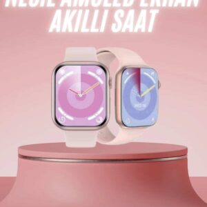 Kadınlara Özel Yeni Nesil Pembe Amoled Ekran Ultra Akıllı Saat 49MM