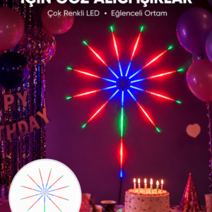 RGB LED Duvar Dekoru Sökülebilir Kollu Işık Sistemi Yeni Nesil