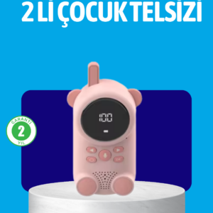 USB Şarjlı Çocuk Telsizi – Renkli Ekran, VOX Modu, Kompakt Tasarım