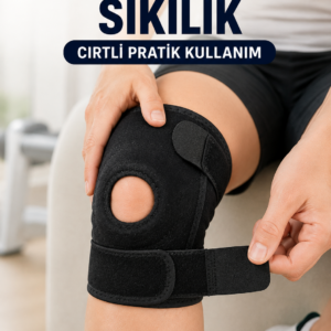 Açık Patella Dizlik Diz Kapağı Destekli Ayarlanabilir Cırtlı Sporcu Dizliği