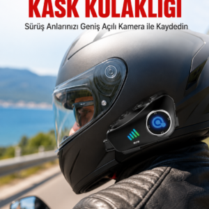Q28 Bluetooth Kask Kulaklık 1080P Kamera Su Geçirmez Motosiklet Interkom Yeni Nesil