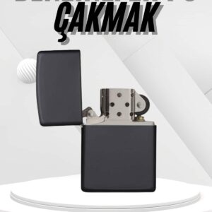 Hediyelik Zarif Siyah Benzinli Çakmak