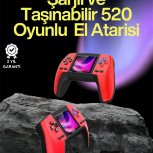 P5 Retro GamePad – 520 Klasik Oyunlu Tak-Çalıştır Mini Konsol