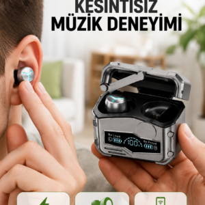 Hızlı Şarj Edilebilen Kablosuz Kulaklık – Uzun Süreli Kullanım için Tasarlandı