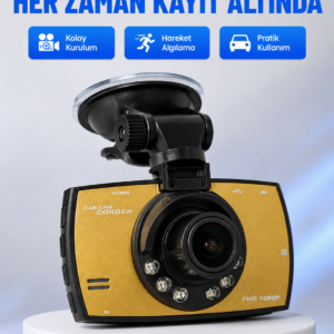 Full HD Araç Kamerası G Sensor Gece Görüşlü Dash Cam