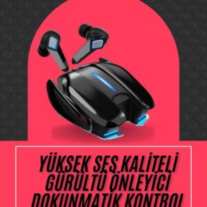 Oyuncu Kulaklığı Gamer Kulaklık ANC Özelliği RGB Işıklı K68 Bluetooth Kulaklık