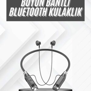 Bluetooth Kulaklık 120 Saat Kullanım Süresi Boyun Askılı Bluetooth Kablosuz Kulaklık