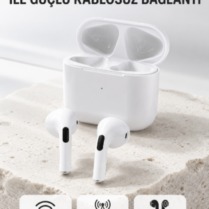 TWS Kablosuz Bluetooth Kulaklık 3 Saat Müzik 4 Saat Konuşma Şarj Kutulu