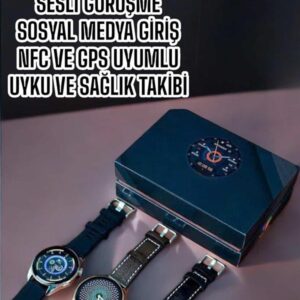 Akıllı Saat Sesli Görüşme NFC ve GPS Uyumlu Bluetooth Bağlantılı
