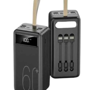 Hızlı Şarj 4 Çıkışlı Powerbank 60.000 Mah Taşınabilir Dijital Göstergeli