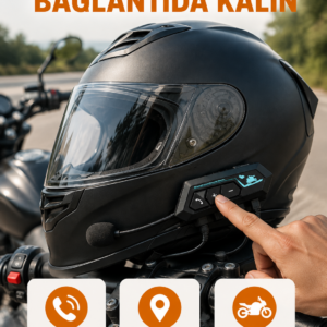 BT22 Kask Bluetooth Kulaklık 5.0 – Suya Dayanıklı, Gürültü Önleyici, Uzun Pil Ömürlü Yeni Nesil