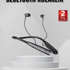 Boyun Askılı 100 Saat Kablosuz Kulaklık Göstergeli Bluetooth Kulaklık