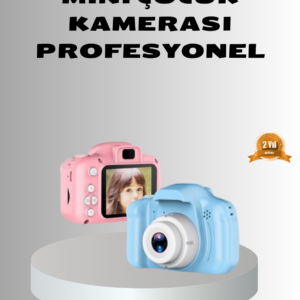 8MP Mini Çocuk Fotoğraf Makinesi – Pembe Ses Kaydı Özellikli