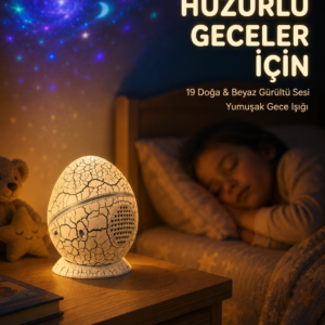 14 Renkli Nebula Yıldız Projektör + Müzik + Gürültü Cihazı + Zamanlayıcılı