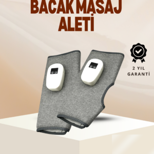 Kablosuz Isıtmalı Baldır Masaj Aleti – 3 Hava Basınçlı, Titreşimli ve Sıcak Kompres Fonksiyonlu