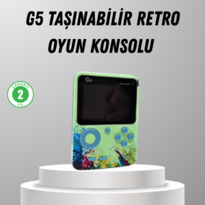 500 Oyunlu G5 Retro Mini Oyun Konsolu 3 İnç Ekran ve TV Desteği