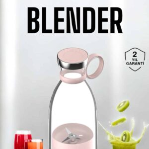 Bardak Blender Smoothie Meyve Sıkacağı Şarjlı Cam Taşınabilir