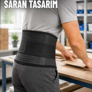 Çalışma Korsesi Güçlendirilmiş Elastik Bantlı Ayarlanabilir Bel Desteği