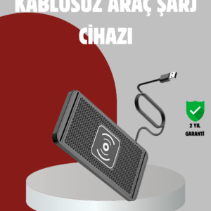 Hızlı Kablosuz Araç Şarj Cihazı – Manyetik Pad, Aşırı Isınma Korumalı
