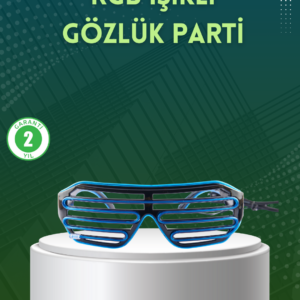 Işıklı LED Gözlük Parti Konser ve Etkinlik Aksesuarı