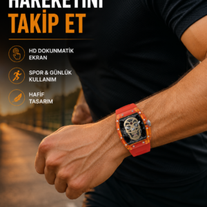 IP67 Suya Dayanıklı Akıllı Saat Uzun Pil Ömürlü Yeni Nesil