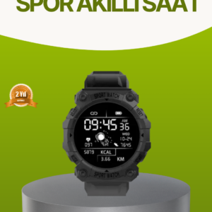 Akıllı Spor Saat – Nabız Ölçer, Adım Sayar ve Kalori Takipli
