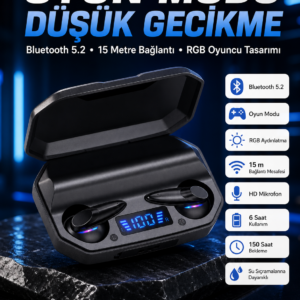 Çağrı Cevaplayabilen Akıllı Saat 5.2 Bluetooth Bağlantılı Kulaklık
