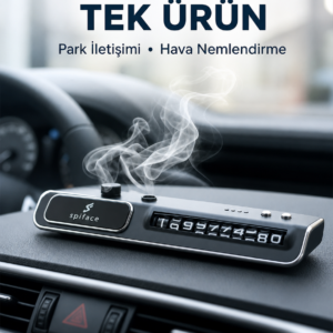 LED Ekranlı Nemlendirici Araç Park İletişim Numarası Gösterici Yeni Nesil