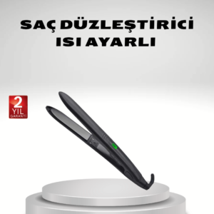 Isı Ayarlı Saç Düzleştirici Titanyum Seramik Plaka, Dijital Ekran