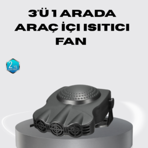 150W Araç İçi Isıtıcı ve Fan Kompakt Tasarım ve Hızlı Isıtma Özellikli
