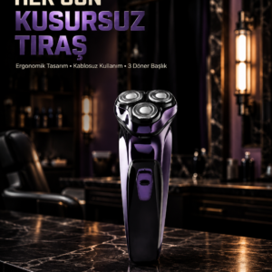 Kompakt Şarjlı Saç Sakal Tıraş Makinesi Kuru Kullanım Özellikli
