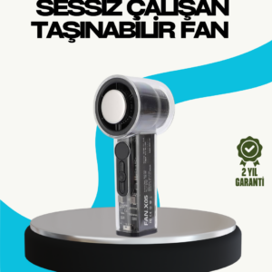 Sessiz Çalışan Taşınabilir Fan | USB Şarjlı ve Kompakt Tasarım
