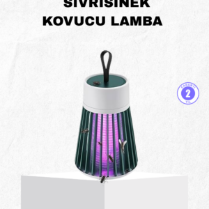 Şarjlı Mor Işıklı Sivrisinek Öldürücü Lamba – Sessiz ve Kimyasal İçermez